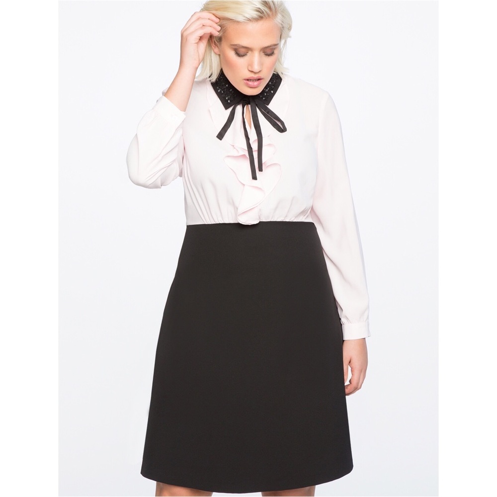 Eloquii Embellished Collar shirt dress sz 20